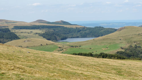 Scenic view of landscape against sky