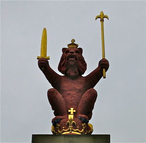 Low angle view of statue