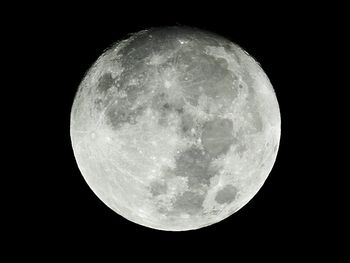 Low angle view of moon in sky