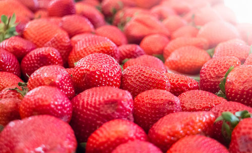 Full frame shot of strawberries