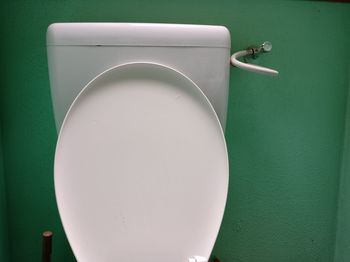 High angle view of  toilet