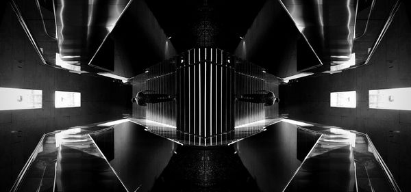 Close-up of illuminated street light