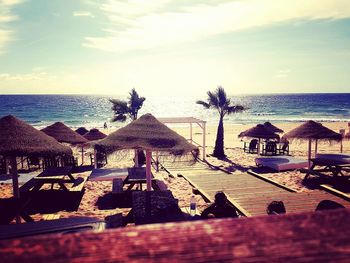 Scenic view of beach