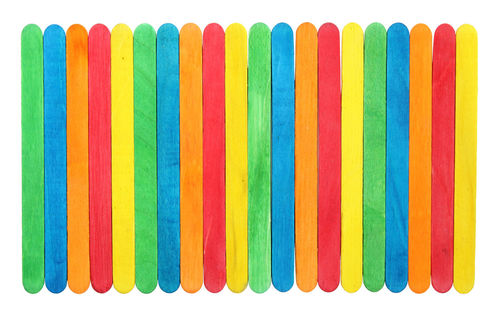 Close-up of multi colored pencils over white background