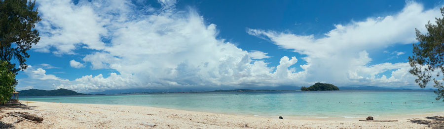 Panoramic view of beach