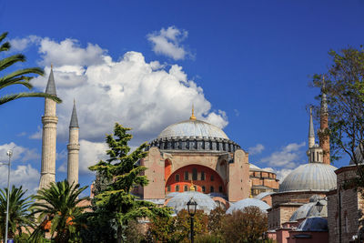 Panoramic view of mosque against sky
