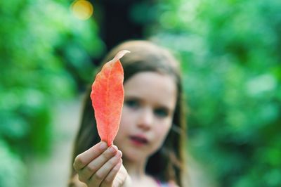 Close-up of girl holding ice cream