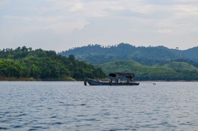 Scenic view of river against sky