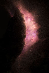 Fireworks against sky at night