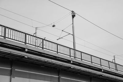 Low angle view of bridge against sky