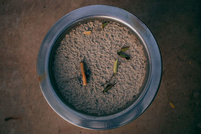 High angle view of potted plant