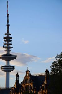 Low angle view of buildings against sky