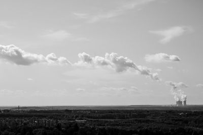 Scenic view of landscape against sky