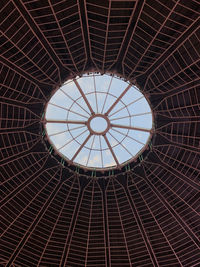 Low angle view of skylight