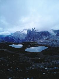 Aerial view of cityscape against sky
