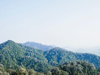 Scenic view of mountain against sky