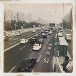 Traffic on road