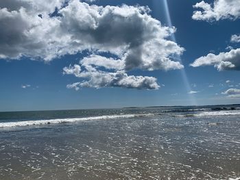 Scenic view of sea against sky