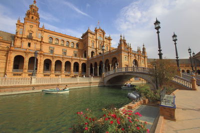 View of building against cloudy sky