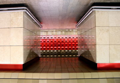 Empty corridor of building