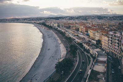 High angle view of nice