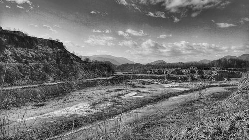 Scenic view of landscape against sky