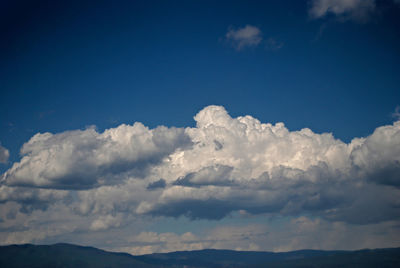 Low angle view of cloudy sky