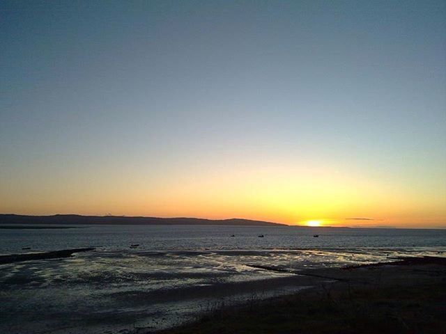 VIEW OF BEACH DURING SUNSET