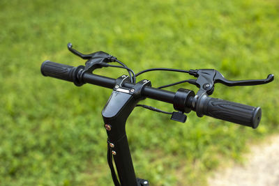 Bicycle on field