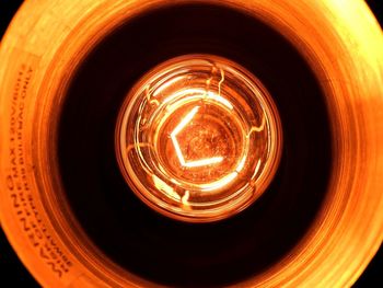 Close-up of illuminated lamp