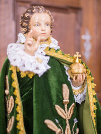 Close-up of statue in church