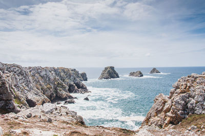 Scenic view of sea against sky