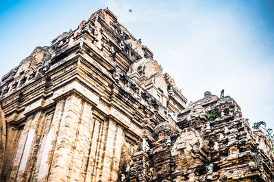 Low angle view of historical building