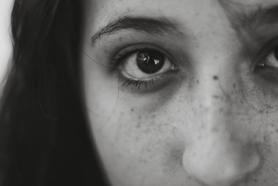 Close-up of young woman