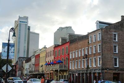 City street with buildings in background