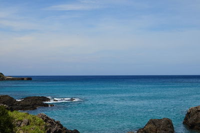 Scenic view of sea against sky