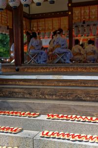 Low angle view of temple