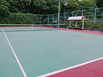 View of basketball court