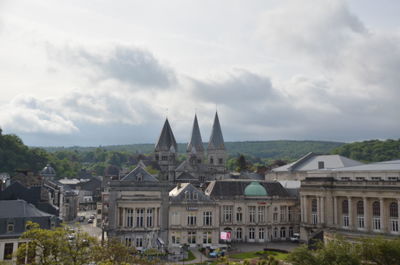 Panoramic view of city against sky