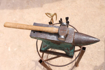 Close-up of machine part
