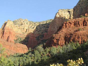 Beautiful view of red rock mountains