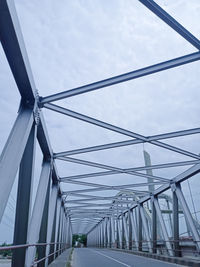 Low angle view of bridge against sky