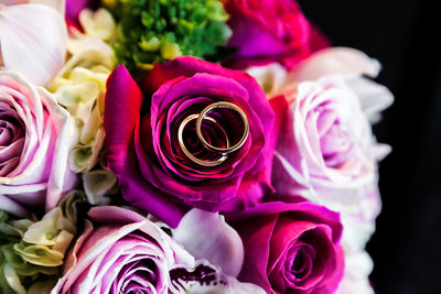 Close-up of rose bouquet