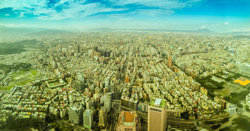 Aerial view of cityscape