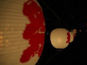 Close-up of red light
