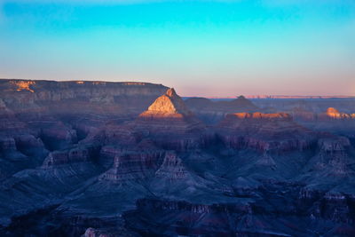 Scenic view of dramatic landscape