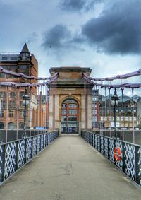 Gate against sky