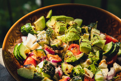 Close-up of salad in bowl