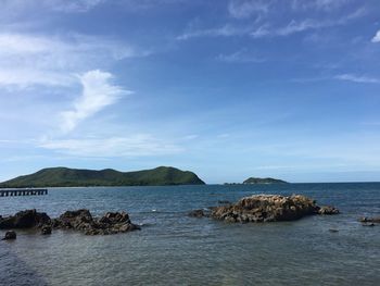 Scenic view of sea against sky