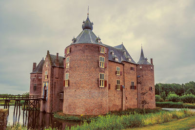 Exterior of old building against sky